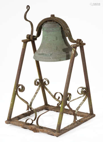 American Cast-Iron Plantation Bell , 19th c., 