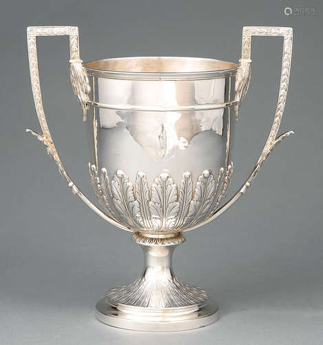 Victorian Sterling Silver Trophy Cup in the Neoclassical Taste , Charles Stuart Harris, London,