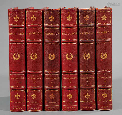 [Leather Bindings] , Memoirs of Madame Junot Duchesse d'Abrantès, c. 1885, 6 volumes, gilt tooled