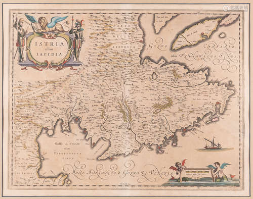 Three Antique European Hand-Colored Maps , 18th c., incl.: 