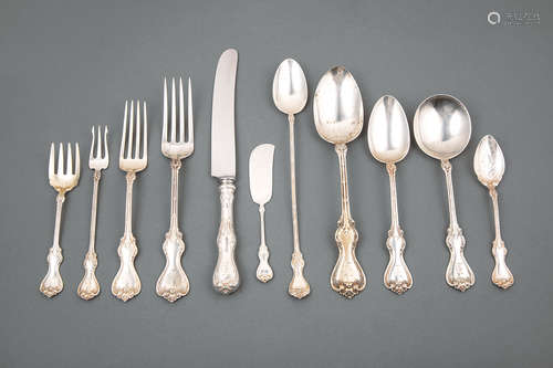 American Sterling Silver Partial Flatware Service , Whiting, 