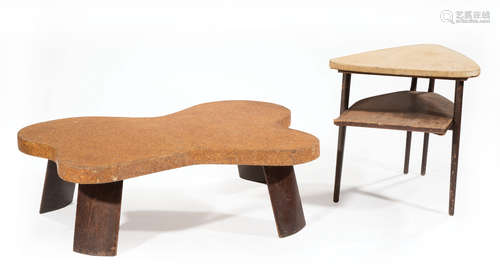 Paul Frankl (1886-1958) for Johnson Furniture Co. Lacquered Cork and Mahogany 