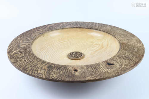 Joe Laird (Ireland) ash platter 9x50cm. Signed