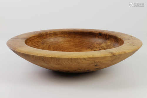 Nick Agar (UK) burr elm bowl 7x33cm. Signed