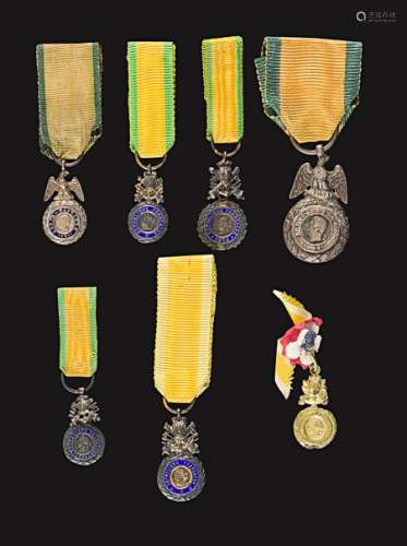 FRANCE Médaille militaire Ensemble de six miniatur…