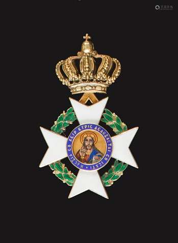 GRÈCE Ordre du Sauveur Croix d’officier du 2e type…