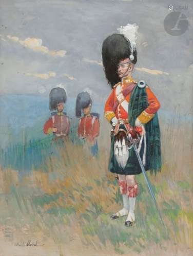 Charles MOREL (1861 1908) Officier de Highlanders,…