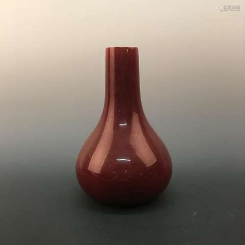 Chinese Copper Red Bottle Vase