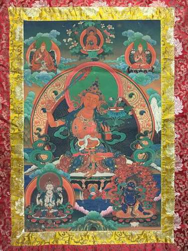 Chinese Thangka Painting on Silk