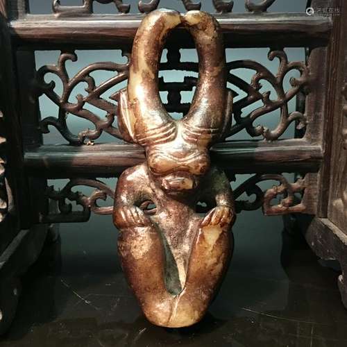 Chinese Hongshan Jade Figure