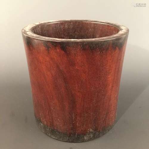 Chinese Redwood Brush Holder