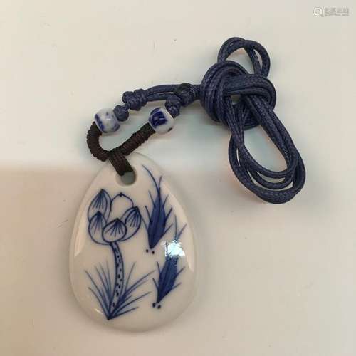 Chinese Blue-White Pendant