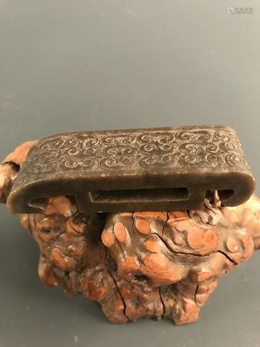 Chinese Jade Belt Buckle