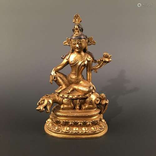 Chinese Gilt Bronze Buddha Statue