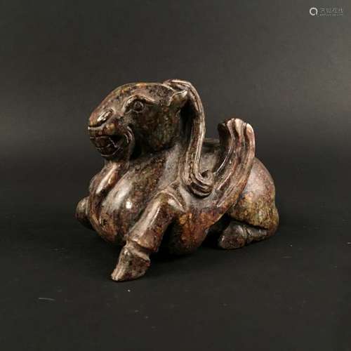 Chinese Archaic Jade Ram Figure