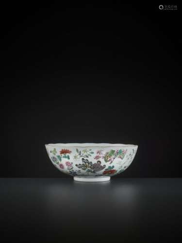 A LARGE BUTTERFLY BOWL, DAOGUANG MARK AND PERIOD