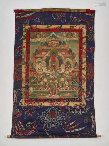 A THANGKA OF AMITBHA