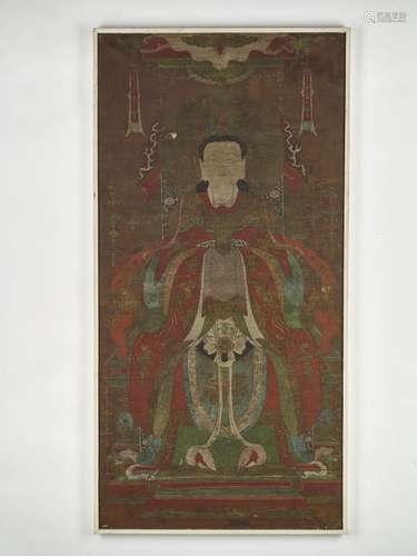 A BODHISATTVA ON A THRONE, MING DYNASTY