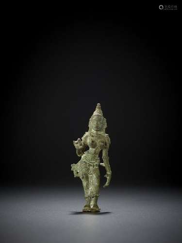 A BRONZE OF PARVATI, 13TH CENTURY