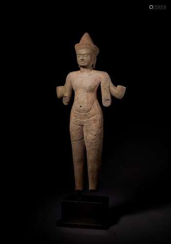 A STANDING VISHNU, BAPHUON, KHMER, 11TH CENTURY