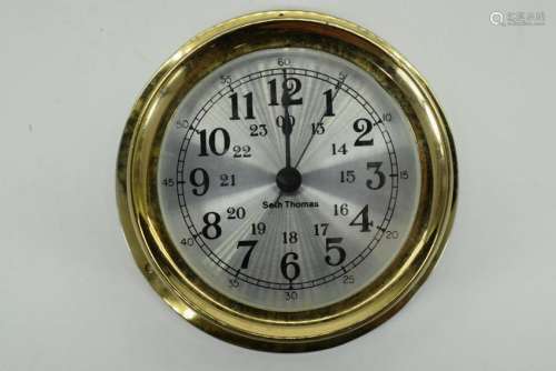 SETH THOMAS SEASPRITE II BRASS PORT CLOCK