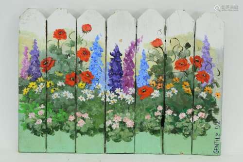 HAND PAINTED FENCE ART BY JEANNE GENTILE