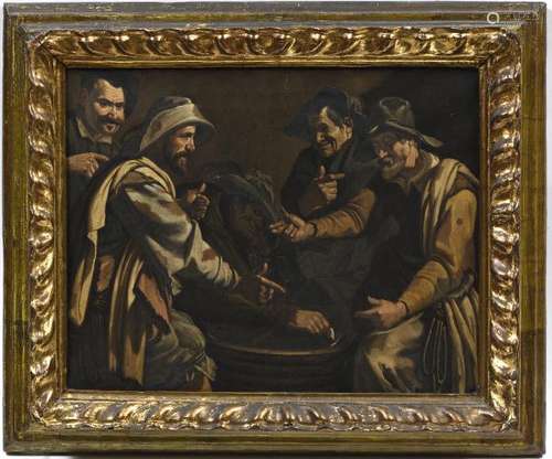 École espagnole vers 1620, entourage de Diego VELASQUEZ (1599-1660).- Hommes dans [...]