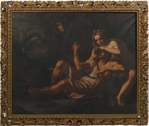 École italienne XIXe d'après Annibale CARRACCI (1560-1609)- Renaud et Armide.- [...]