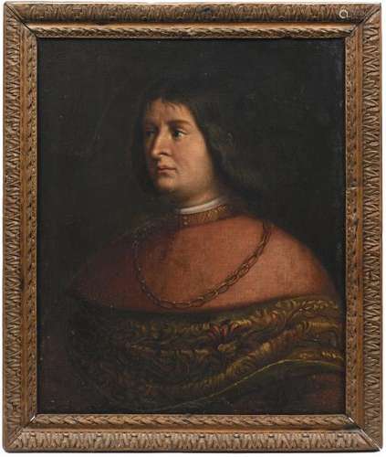 Ecole française, vers 1650.- Portrait d'homme.- Huile sur toile.- 74,5 x 61 [...]