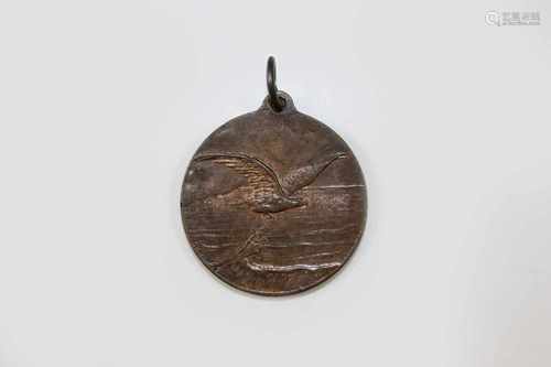 Spendenmedaille, National-Flugspende 1912, Bronze, für die Förderung der deutschen