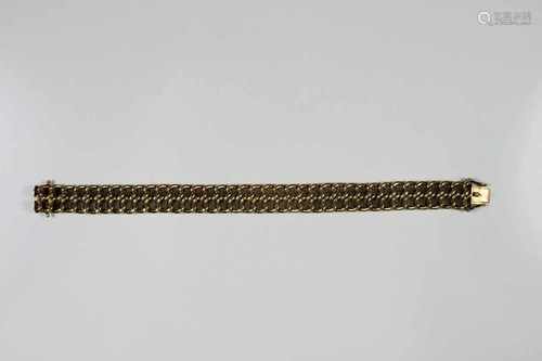 Armband, 585er Gelbgold, L.: 18,5 cm, ca. 22 gr.