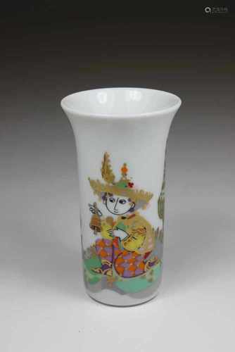 Kleine Vase, Rosenthal, Studio Linie, Entwurf von Björn Wiinblad, Serie, 1001 Nacht, H.: 9 cm, B.: