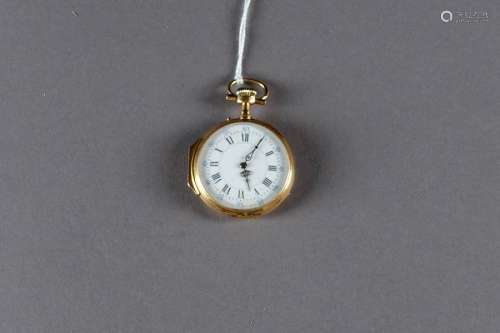 Montre de Gousset. Lunette ronde. Cadran blanc. Mo…