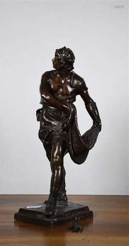 Eugène MARIOTON (1854 1933) Le gladiateur Bronze à…