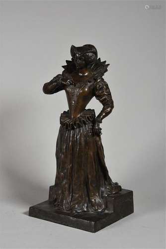 Désiré GRISARD ( 1872 ?) Femme de cour en vertugad…