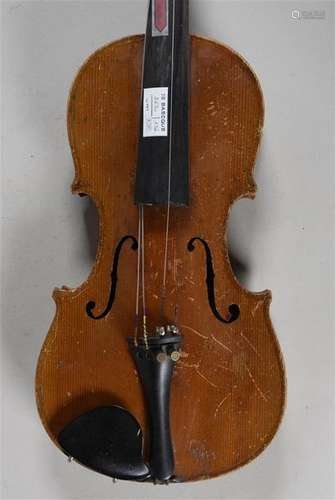 Violon anynome 3/4 allemand, fond deux pièces 335 …