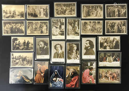 SELECTION OF VARIOUS POSTCARDS SHOWING ACTORS