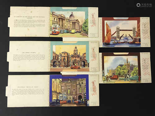 FIVE LONDON POSTCARDS - THE BRENT SERIES OF PANORAMIC VIEW CARDS