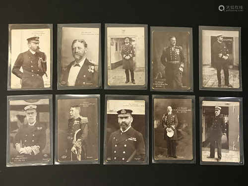 COMPLETE SET OF THE BRITISH ADMIRALS - THE STAR SERIES PRINTED IN BAVARIA