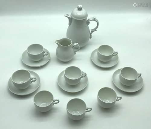 MEISSEN WHITE TEA SET