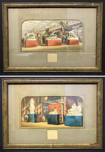 TWO FRAMED BAXTER PRINTS - PARIS EXHIBTION