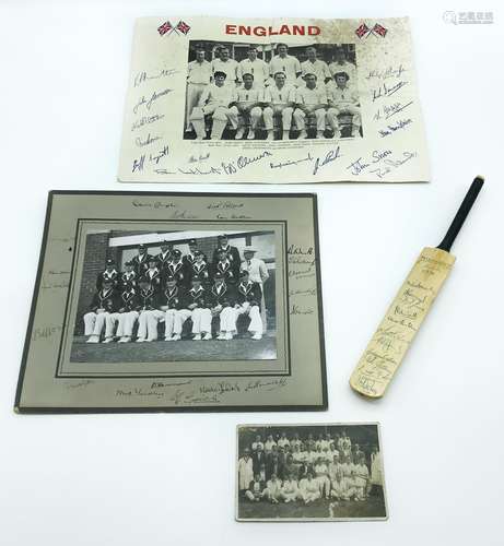 SMALL COLLECTION OF CRICKET MEMORABILIA