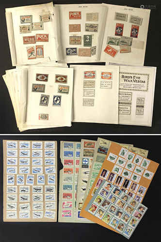 SELECTION OF VARIOUS MATCHBOX LABELS