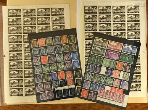 UNUSED BRITISH STAMPS PRE-DECIMAL CASTLES