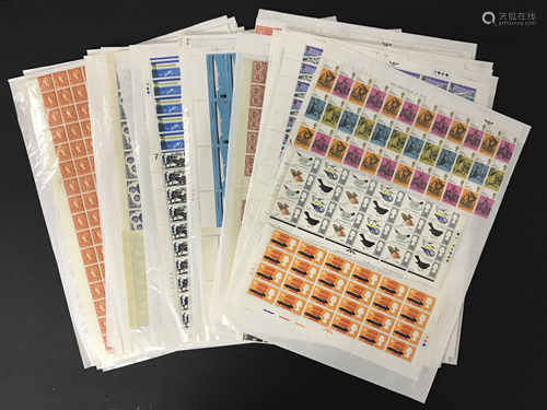 UNUSED BRITISH & AUSTRALIAN STAMPS IN SHEETS