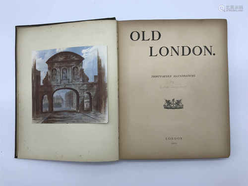 1900 OLD LONDON - THIRTY-SEVEN ILLUSTRATIONS