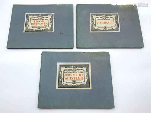 THREE VOLUMES OF THE MODERN MASTERS OF ETCHINGS