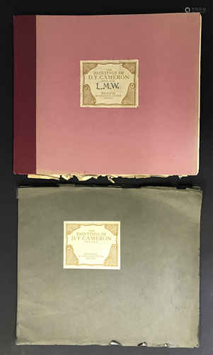 TWO VOLUMES - THE PAINTINGS OF D. Y. CAMERON