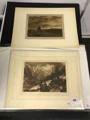 J M W TURNER PAIR OF ENGRAVINGS - LOT 3