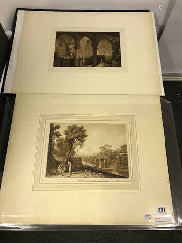 J M W TURNER PAIR OF ENGRAVINGS - LOT 5